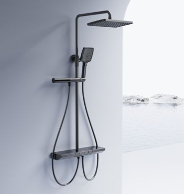 Kit De Douche Rea Pedro Thermostat Titanium