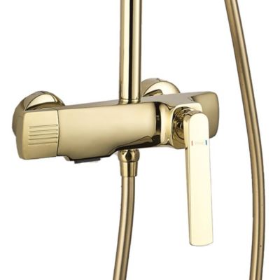 Kit De Douche Rea Rebel Gold 17X25X135,5Cm