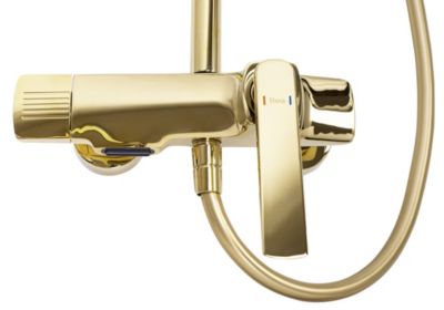 Kit De Douche Rea Rebel Gold 17X25X135,5Cm