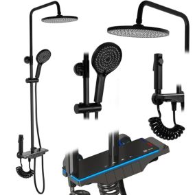 Kit de douche REA Savio Led Black