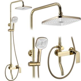 Kit de douche REA Storm Złoty Gold