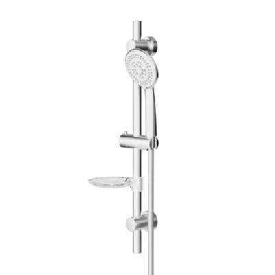 Kit de douche sans robinetterie 5 jets GoodHome Kielder chromé