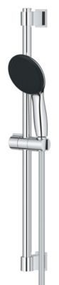 Kit de douche sans robinetterie avec douchette 1 jet + flexible + barre chrome, Grohe Vitalio Start 110