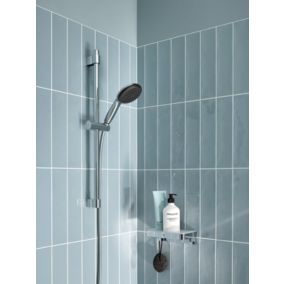 Kit de douche sans robinetterie avec douchette + flexible + barre chrome, Grohe Vitalio Start