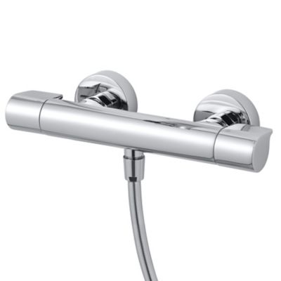 Kit de douche thermostatique chrome GoodHome Cavally