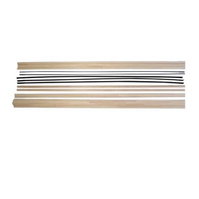 Kit de finition en pin pour porte en bois à galandage
