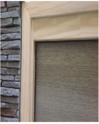 Kit de finition en pin pour porte en bois à galandage