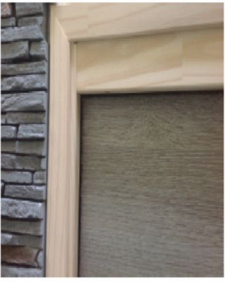 Kit de finition en pin pour porte en bois à galandage