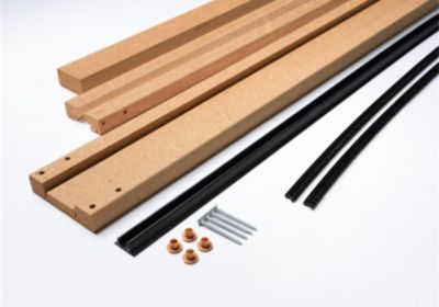 Kit de finition MDF sans couvre joints pour porte coulissante Rhea