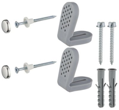 Kit de fixation au sol par l'intérieur pour bidet/WC, tête carrée, 7x65 mm