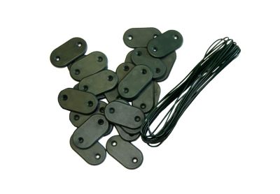 Kit de fixation Brise-vue - 26 pastilles + 4m de fil Vert 1 kit