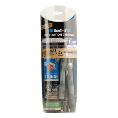 Kit de fixation chimique inox M12 Scell-It