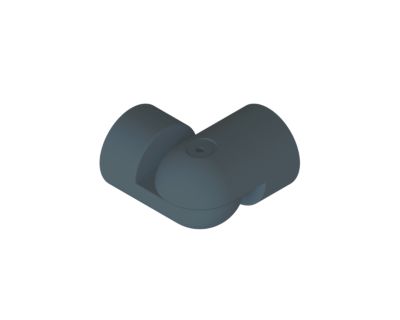 Kit de fixation d'angle anthracite RAL 7016