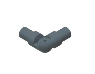 Kit de fixation d'angle anthracite RAL 7016