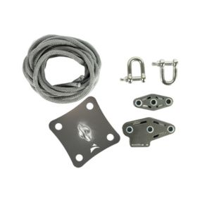 Kit de fixation pour voile d'ombrage Avec Poulies Corde Silver Maanta