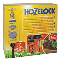 Kit de micro-irrigation Hozelock pour 25 pots + programmateur Sensor plus