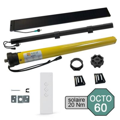 Kit de motorisation radio solaire pour volet roulant 40 kg - 20 Nm