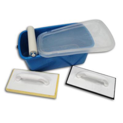 Kit De Nettoyage Carrelage 20 Pièces XXL - Seau 22L Roulettes + Outils - Professionnel