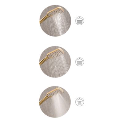 Kit de pommeau de douche avec tuyau flexible TINGO 4 modes Noir