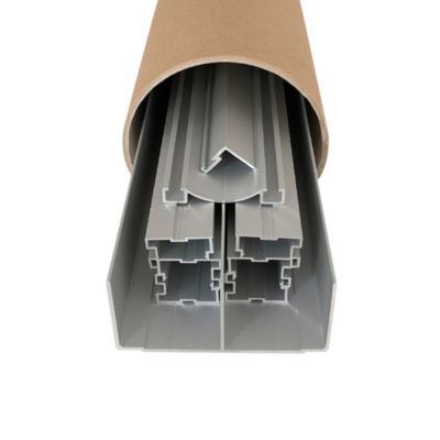 Kit de quincaillerie ClassicDoor pour placard coulissant avec freins et balais - Anodisé argent H2.5mXL3m (3VTX)