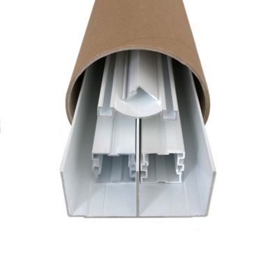 Kit de quincaillerie ClassicDoor pour placard coulissant avec freins et balais - Laqué blanc H2.5mXL3m (2VTX)