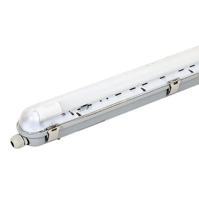 Kit de Réglette LED IP65 + Tube Néon LED 120cm T8 18W - Blanc Chaud 2300K - 3500K - SILAMP