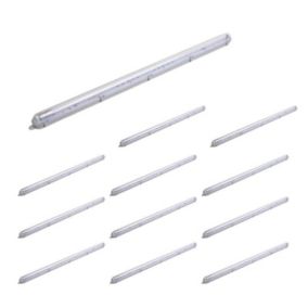 Kit de Réglette LED étanche + Tube Néon LED 120cm T8 18W (Pack de 12) - Blanc Neutre 4000K - 5500K - SILAMP