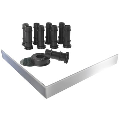 Kit de réhausse avec tablier blanc pour receveur Flight Jacob Delafon - E62504-00