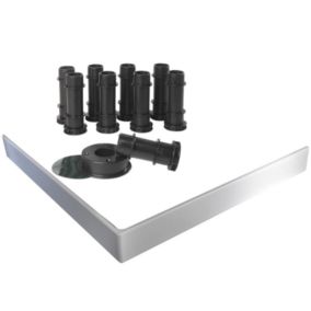 Kit de réhausse avec tablier blanc pour receveur Flight Jacob Delafon - E62505-00