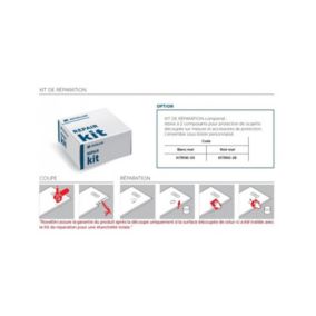 Kit de réparation pour receveur de douche NOVOSOLID NOVELLINI-Blanc-Blanc--