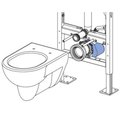 Kit de raccordement pour WC suspendu Geberit