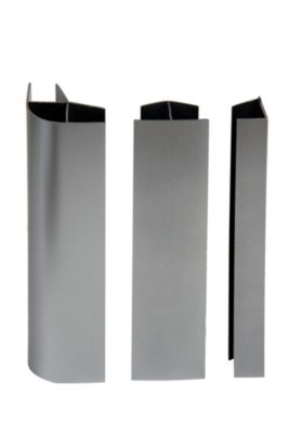 Kit de raccords de plinthe de cuisine (2AG + 2H + 2U) Nordlinger 16/19 mm, gris