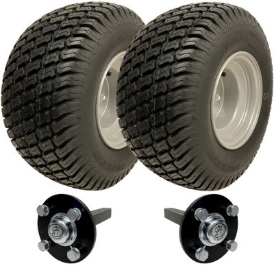 Kit de remorque pour quad 18x8,50-8 : jantes Wanda P332 à motif herbe, moyeux et demi-essieux, 750 kg