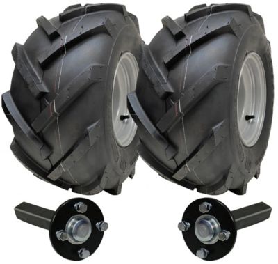Kit de remorque pour quad 18x9,50-8 à centre ouvert P328 : roues et essieux, capacité de charge 750 kg