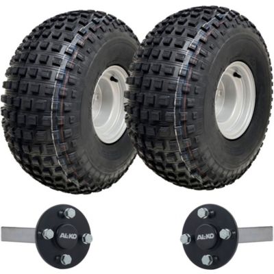Kit de remorque pour quad 22x11.00-8 à pneus à crampons, roues P323 et essieux ALKO, homologué pour la route, 310 kg
