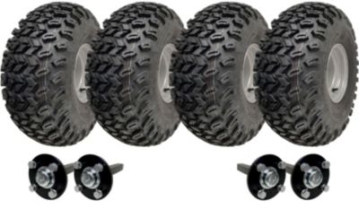 Kit de remorque pour quad utilitaire à double essieu 22x11.00-8 : roues et essieux, capacité de charge 1 800 kg