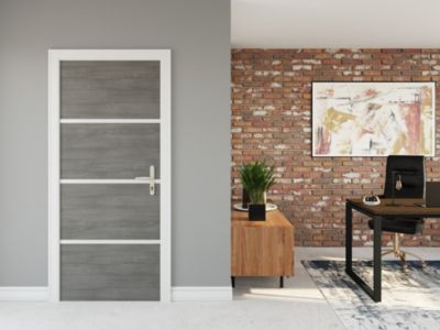Kit de rénovation pour porte intérieur Nordlinger Pro gris agate