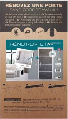 Kit de rénovation pour porte intérieur Nordlinger Pro gris agate