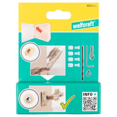 Kit de réparation charnière de caisson 11 pièces Wolfcraft 4657000
