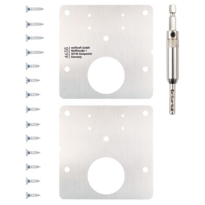 Kit de réparation de réparation charnière de porte 17 pièces Wolfcraft 4658000