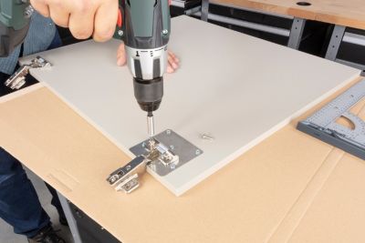 Kit de réparation de réparation charnière de porte 17 pièces Wolfcraft 4658000