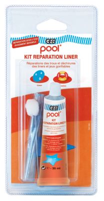 Kit Réparation Liner Piscine Ulow - Colle Vinylique Transparente | Pour PVC, Bâches, Matelas Gonflables