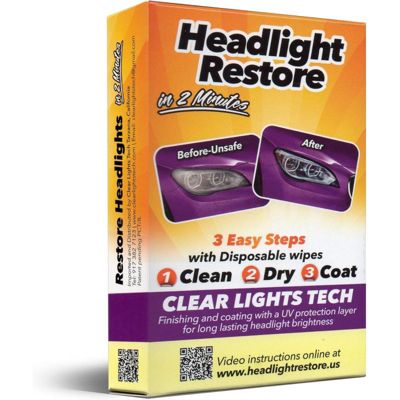 Kit de Restauration de Phares Clear Lights Tech Headlight Restore BO1KKOF8IE