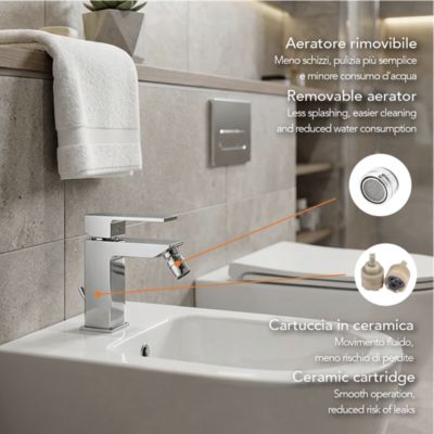 Kit De Robinetterie Finition Chromée Mélangeur Bidet, Lavabo, Douche