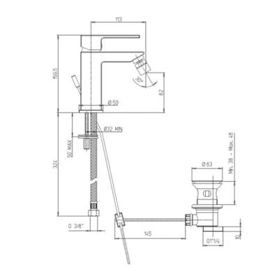 Kit De Robinetterie Finition Chromée Mélangeur Bidet, Lavabo, Douche