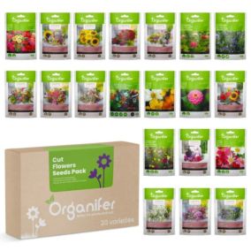 Kit de Semences de Fleurs Coupées - 20 Variétés - Organifer