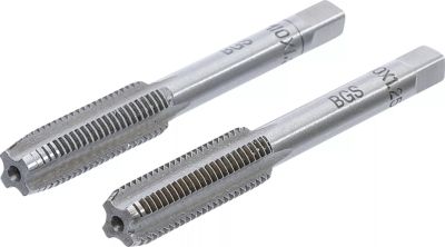 Kit de tarauds M10 x 1.25 acier GCr15 2 pièces BGS 1900-M10X1.25-B