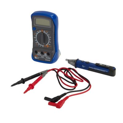 Kit de testeur électrique multimètre + testeur de tension Diall