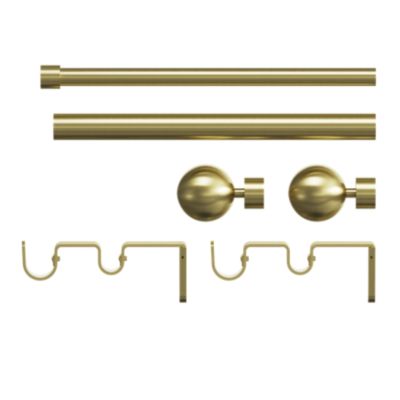 2 embouts pour tringle à rideau, Diam.8 / 10 mm, doré Chic, INSPIRE