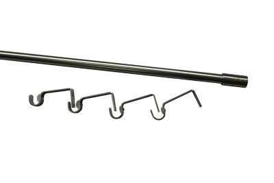 Tringles à Rideaux Extensibles Honeyes - Lot De 4 (50-90 Cm) - Avec Crochets Autocollants - Installation Sans Perçage